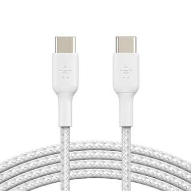 Belkin BoostCharge Braided USB-C to USB-C Cable (1m/3.3ft) -White